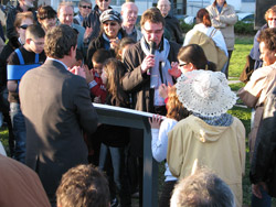 Inauguration de la Table d'orientation