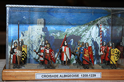 Figurines de la Croisade Albigeoise, Salon du modélisme Moriva à Rillieux la Pape
