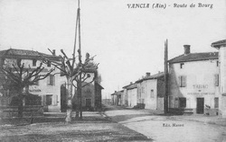 Vancia - Route de Bourg (devenue route de Strasbourg)
