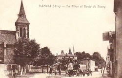 Vancia - La place et route de Bourg