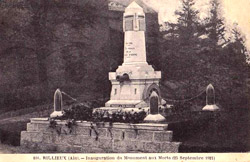 Inauguration du Monument aux morts